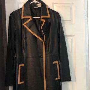 Leather coat